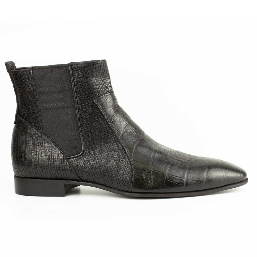 Black Chelsea Leather Boots
